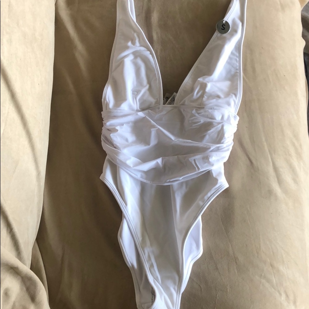 White OnePiece bathing suit